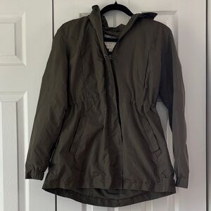 a new day Olive Green Hooded Trench Coat